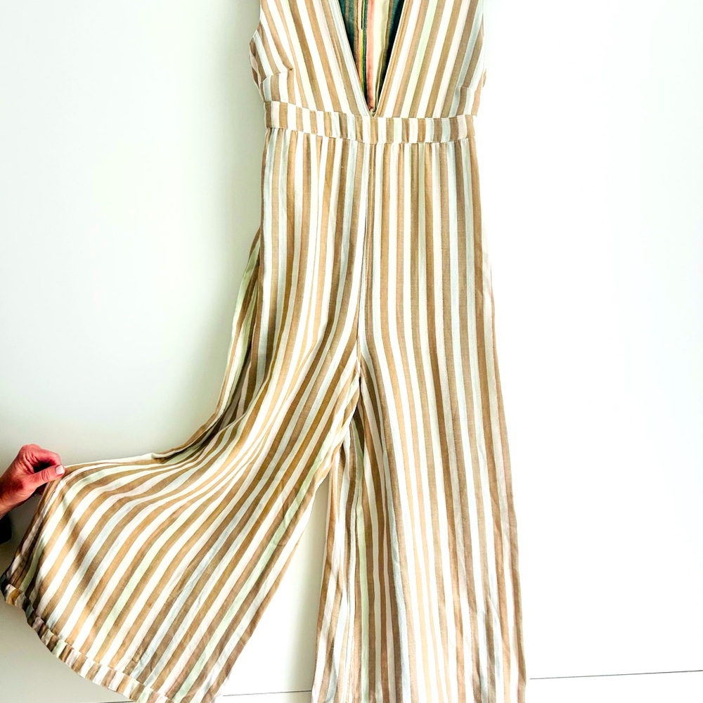 Anthropologie The Odells REVERSIBLE Striped Jumpsuit. sz S - Picture 5 of 6